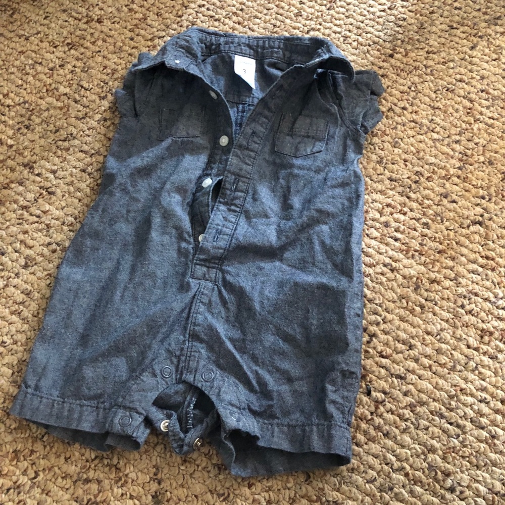 Boys chambray romper